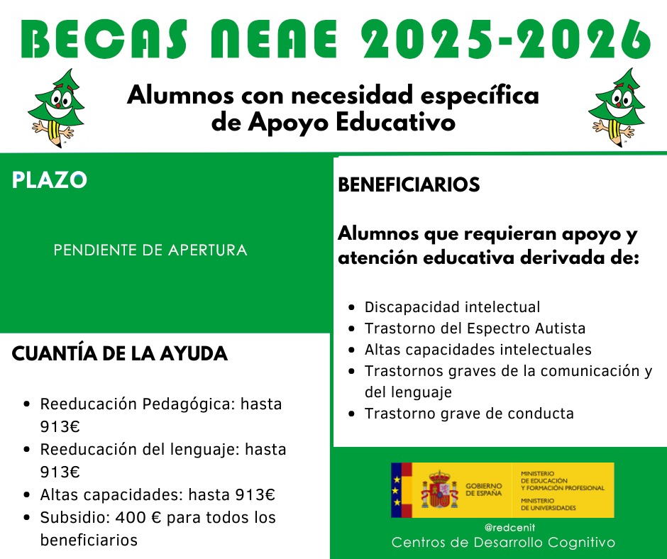 becas NEAE 2025-2026